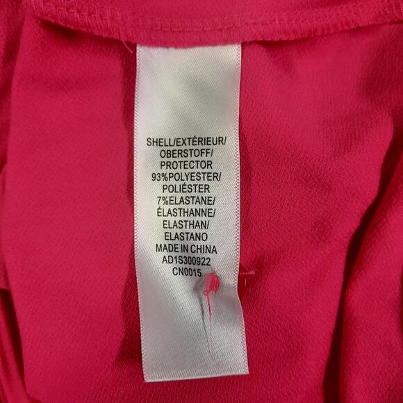 Adrianna Papell Blouse Womens Small Pink Long Sleeve Knit Trapeze Top Oversized - Picture 9 of 10